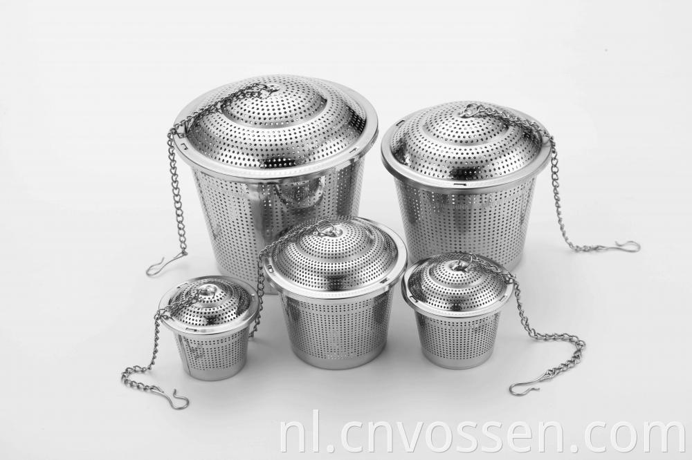 5 SIZE Etching Cup Shaped Tea Infuser